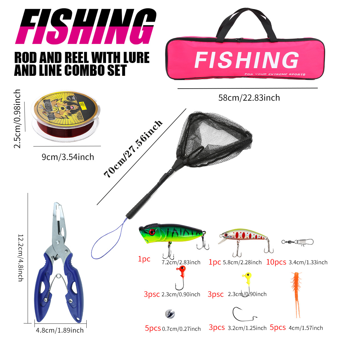 Kit complet de canne à pêche t - Fishing Rod Spinning avis et prix