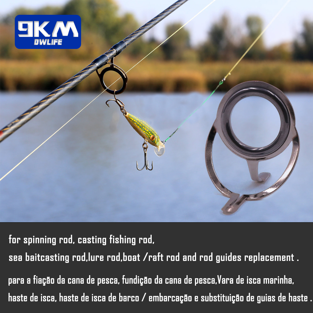 Guide de canne à pêche 9 ~ 200 - Fishing Rod Guide Replacement avis et prix