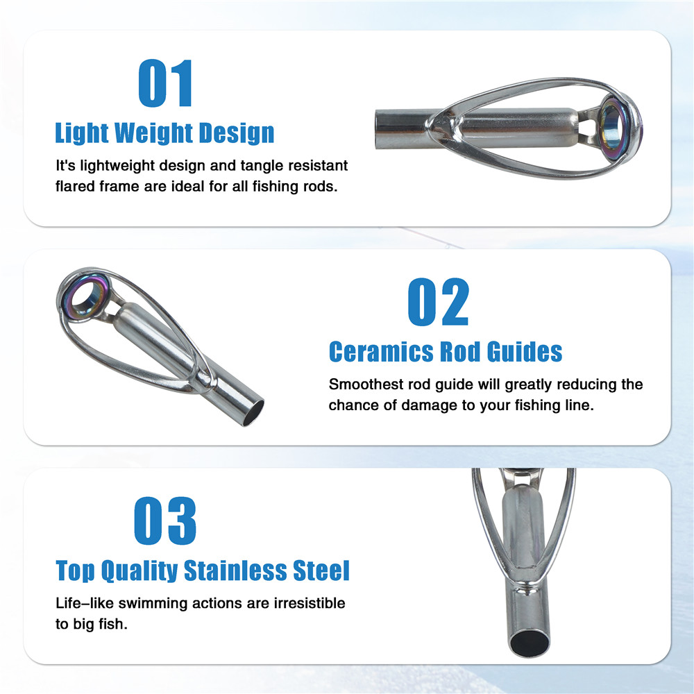 Kit de réparation de guides de - Fishing Rod Guide Replacement avis et prix